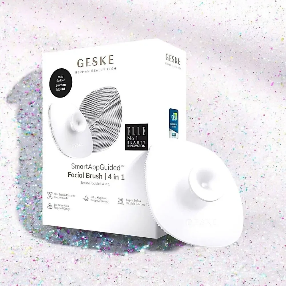 GESKE Facial Brush SmartAppGuided 4 in 1 Facial Brush in Starlight New in Box